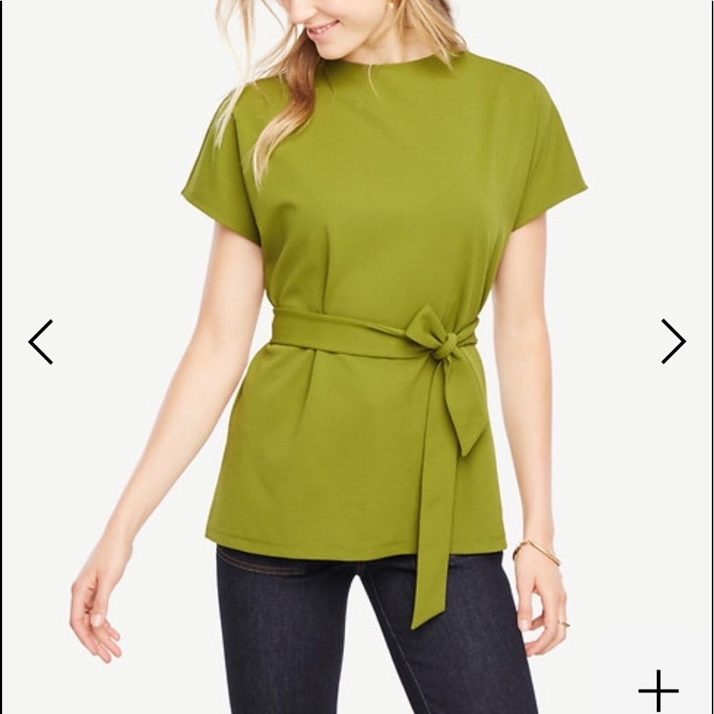 Ann Taylor Self-Tie Blouse